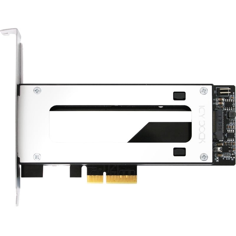 Icy Dock ToughArmor MB840M2P-B Drive Bay Adapter M.2, PCI Express NVMe - PCI Express 3.0 x4 Host Interface - Black, Silver - Thumbnail 2