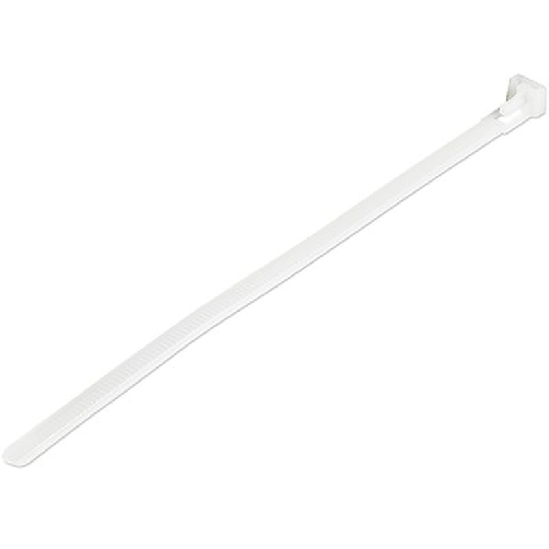 4XEM 1000 Pack 6" Cable Ties - White Medium Nylon/Plastic Zip Tie