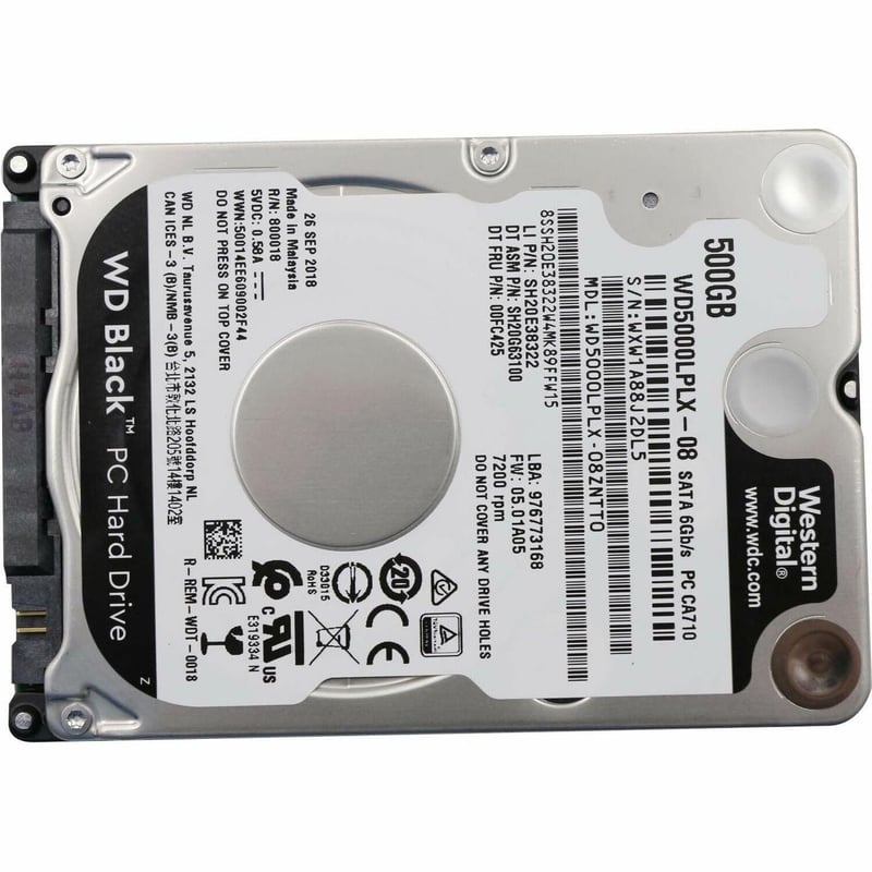 Lenovo 500 GB Hard Drive - 2.5" Internal - SATA (SATA/600) - Thumbnail 1
