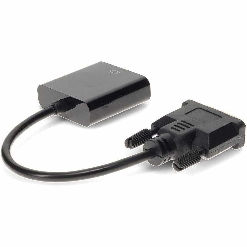 5PK DVI-D Single Link (18+1 pin) Male to VGA Female Black Active Adapters For Resolution Up to 1920x1200 (WUXGA) - Thumbnail 5