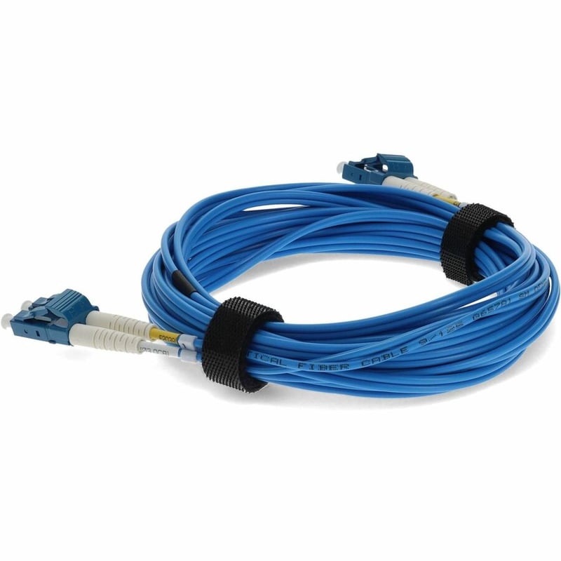 8M LC M/M BLUE OS2 DUPLEX OFNR-RISER FIBER PATCH CABLE - Thumbnail 3