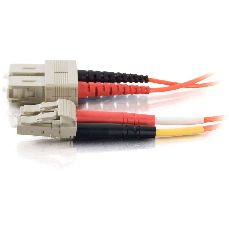 2M FIBER OPTIC MMF LC/SC 62.5/125 DUPLEX PVC PATCH CORD - Thumbnail 4