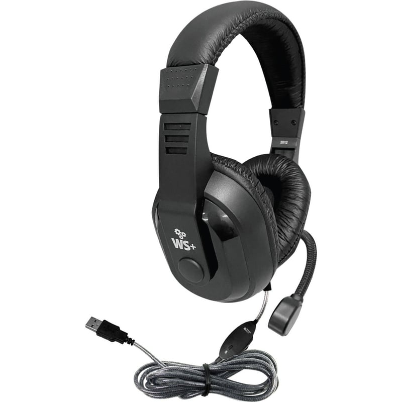 Hamilton Buhl Deluxe USB Multimedia Headset with Steel-Reinforced Gooseneck Mic - Thumbnail 1