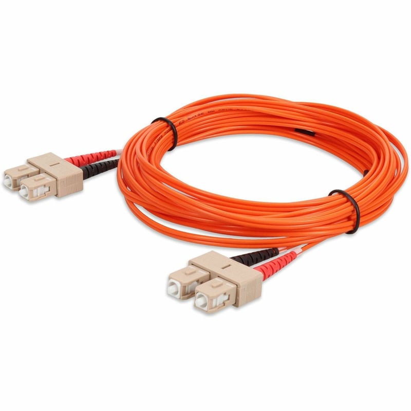 AddOn 7m SC to SC Orange OM1 Duplex OFNR (Riser-Rated) MMF Fiber Patch Cable - Thumbnail 1