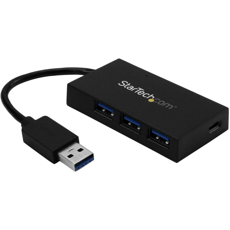 StarTech.com 4 Port USB 3.0 Hub - USB Type-A to 1x USB-C & 3x USB-A SuperSpeed 5Gbps - USB Bus Powered - Portable/Laptop USB 3.2 Gen 1 Hub - Thumbnail 1