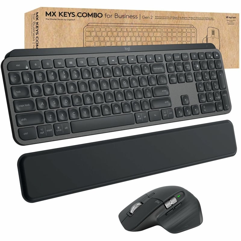 Logitech MX Keys Combo for Business Keyboard & Mouse - Thumbnail 1