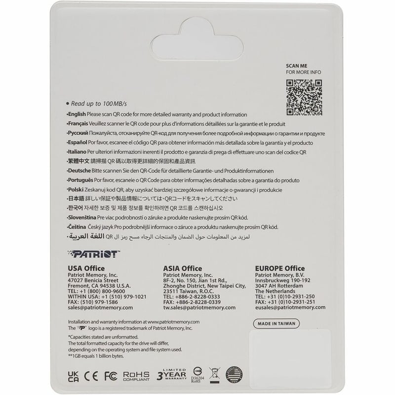 Patriot Memory Rage R550 1TB USB 3.2 (Type A + Type C) Gen 1 Flash Drive - Thumbnail 4