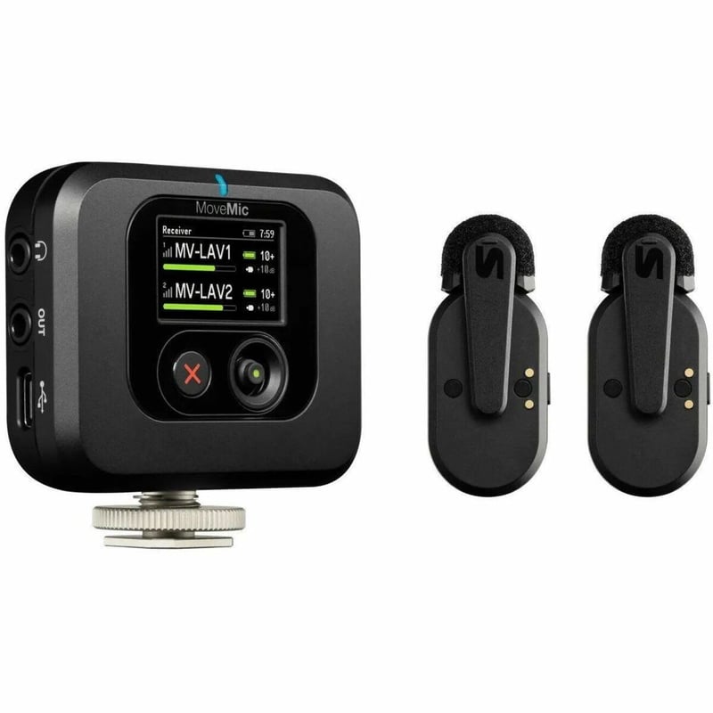 SHURE MOVEMIC TWO KIT WIRELESS LAV MICS W/ CAM RECEIVER - Thumbnail 1