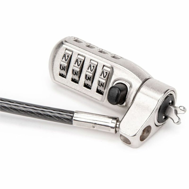 Rocstor W25 Slim Combination Security Laptop Lock for Noble Wedge Slots - Thumbnail 5