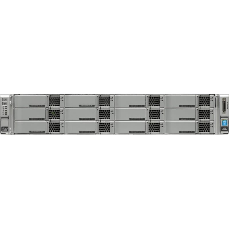 Cisco C240 M4 2U Rack Server - 2 Xeon E5-2680 v4 2.40 GHz - 256 GB RAM - 72 TB HDD - (12 x 6TB) HDD Configuration - Serial ATA Controller - Thumbnail 2