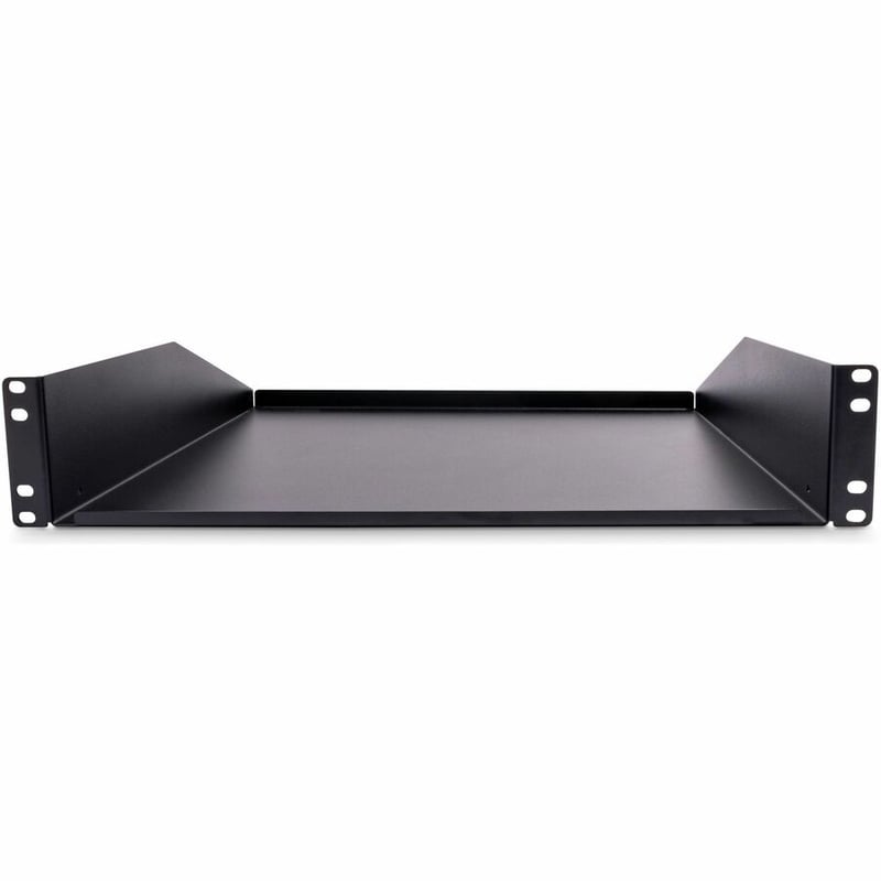 StarTech.com 2U Server Rack Cabinet Shelf - Fixed 18" Deep Cantilever Rackmount Tray for 19" Data/AV/Network Enclosure - Weight Cap. 125lbs/56kg - Thumbnail 4