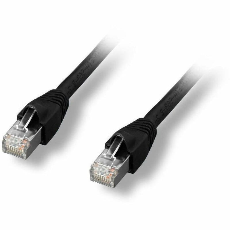 CAT6A SHIELDED PATCH CABLE BLACK 7FT.