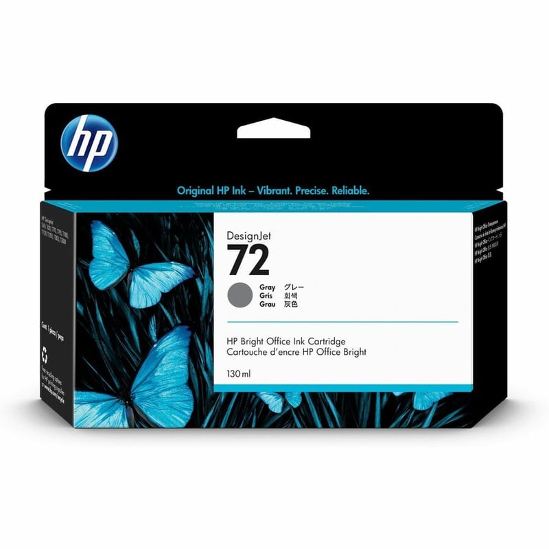 HP 72 (C9374A) Original Inkjet Ink Cartridge - Single Pack - Gray - 1 Each - Thumbnail 2