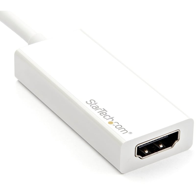 StarTech.com USB-C to HDMI Adapter - White - 4K 60Hz - Thunderbolt 3 Compatible - USB-C Adapter - USB Type C to HDMI Dongle Converter - Thumbnail 2