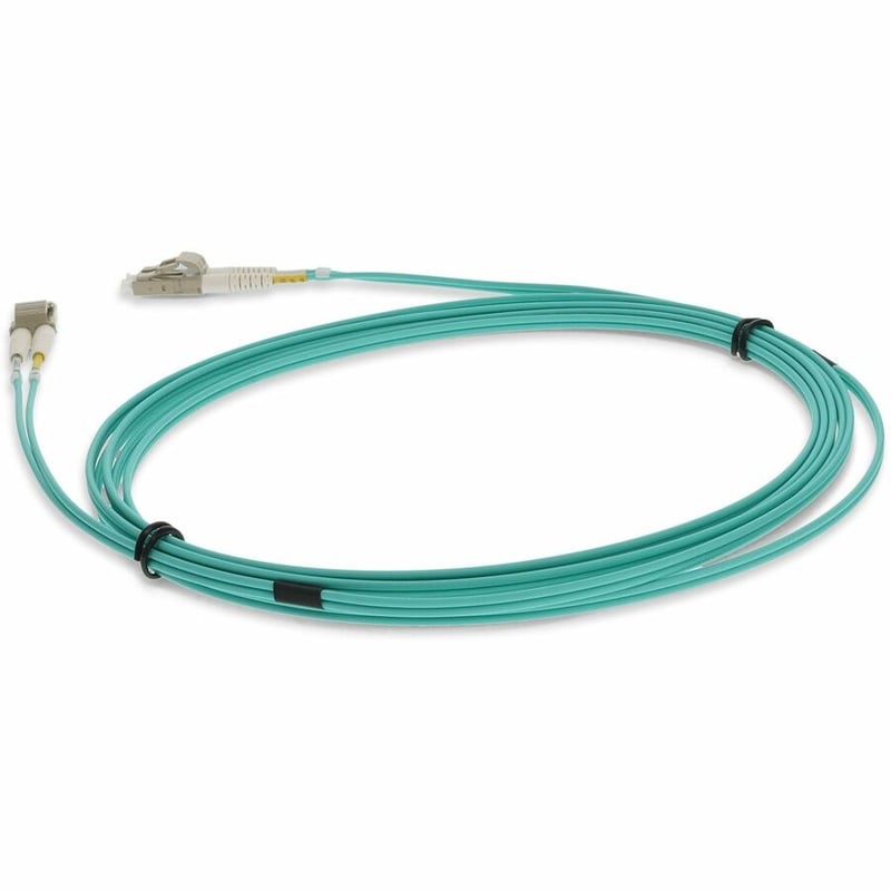 AddOn 3m LC (Male) to LC (Male) Aqua OM4 Duplex Fiber LSZH-rated Patch Cable - Thumbnail 3
