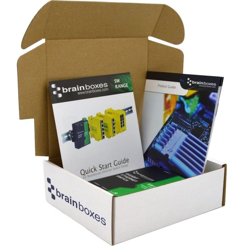 Brainboxes Compact 5 Port Gigabit Ethernet Switch DIN Rail Mountable - Thumbnail 4