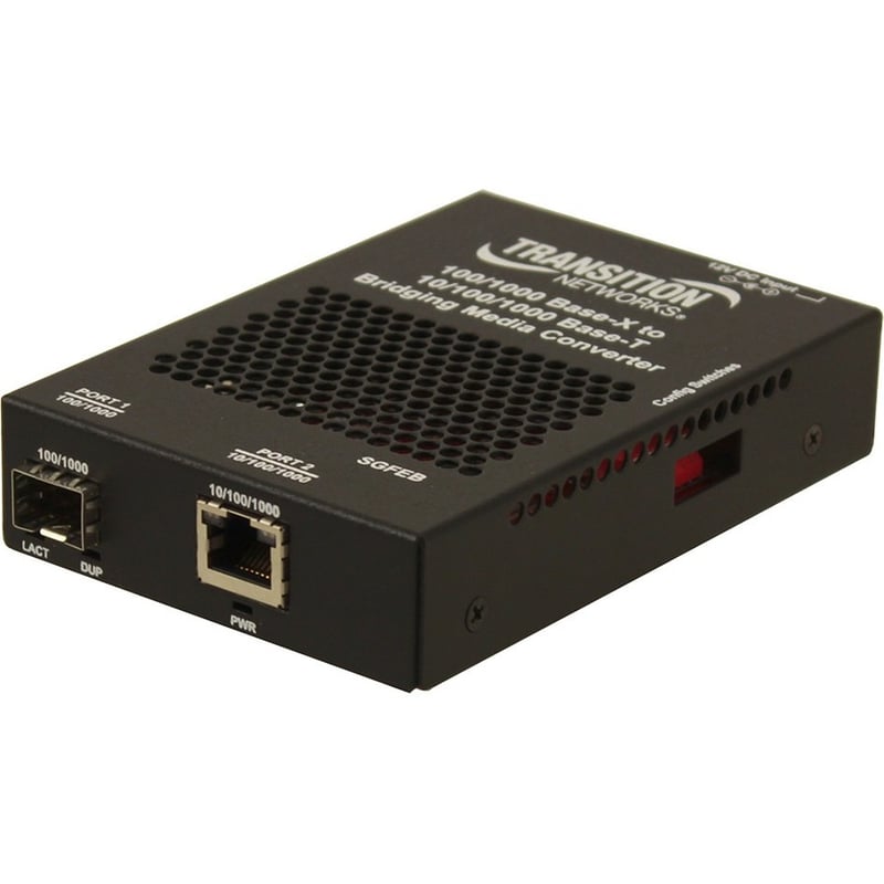 Stand-alone Gigabit Ethernet Media and Rate Converter 10/100/1000Base-T to 1000Base-SX/LX - Thumbnail 1
