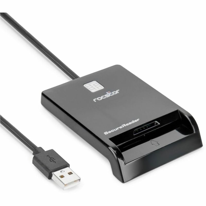 USB SMART CARD READER BUS POWERED - BLACK - TAA COMPLIANT - Thumbnail 4