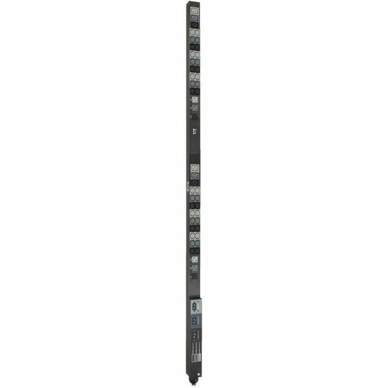Tripp Lite by Eaton PDU 8.6kW 208/120V Three-Phase Basic PDU - 48 Outlets (36 C13 6 C19 6 5-15/20R) L21-30P Input 6 ft. Cord 70 in. 0U Rack - Thumbnail 2