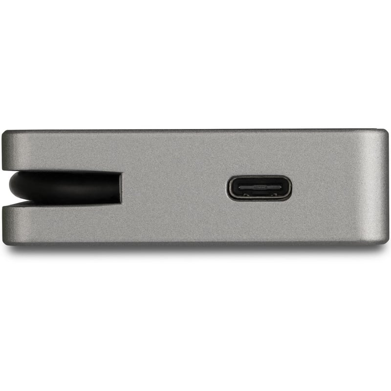 StarTech.com USB C Multiport Video Adapter 4-in-1 - 95W Power Delivery - Space Gray - Aluminum - 4K60Hz - Wrap-Around Cable - USB C Adapter (CDPVDHMDPDP) - Thumbnail 4
