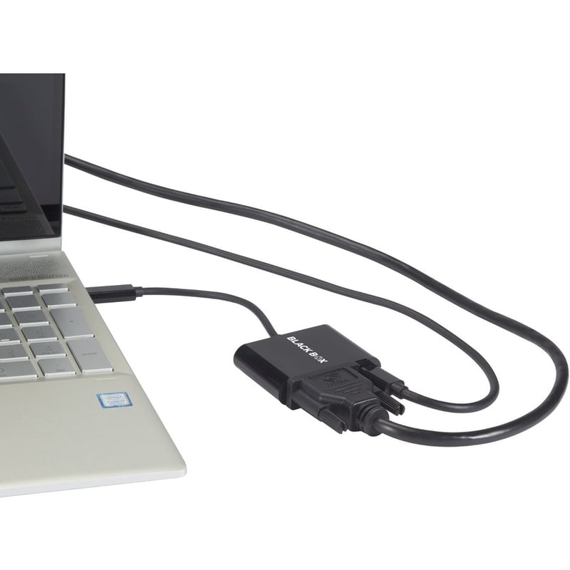 Black Box USB-C to DVI Adapter with 60W Power Delivery, 4K60, HDR - Thumbnail 2