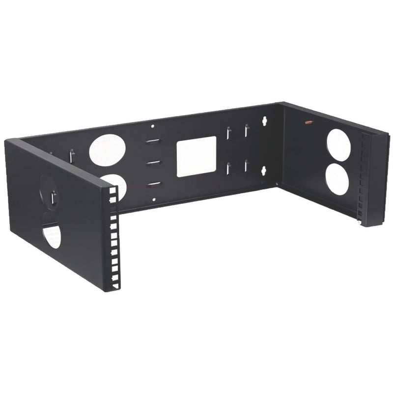 4XEM 4U Wall Mount for Rackmount Equipment, Network Equipment - Black - Thumbnail 1
