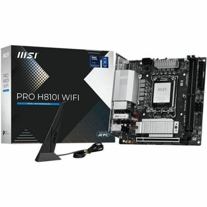PRO H810I WIFI MOTHERBOARD INTEL DDR5 128GB LGA 1851 - Thumbnail 3