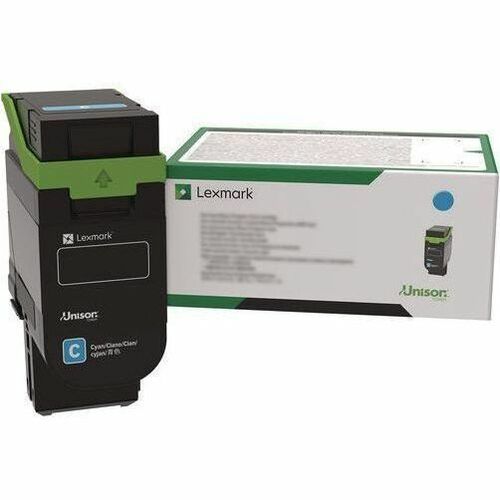 Lexmark Original Laser Toner Cartridge - Return Program - Cyan Pack - Thumbnail 1