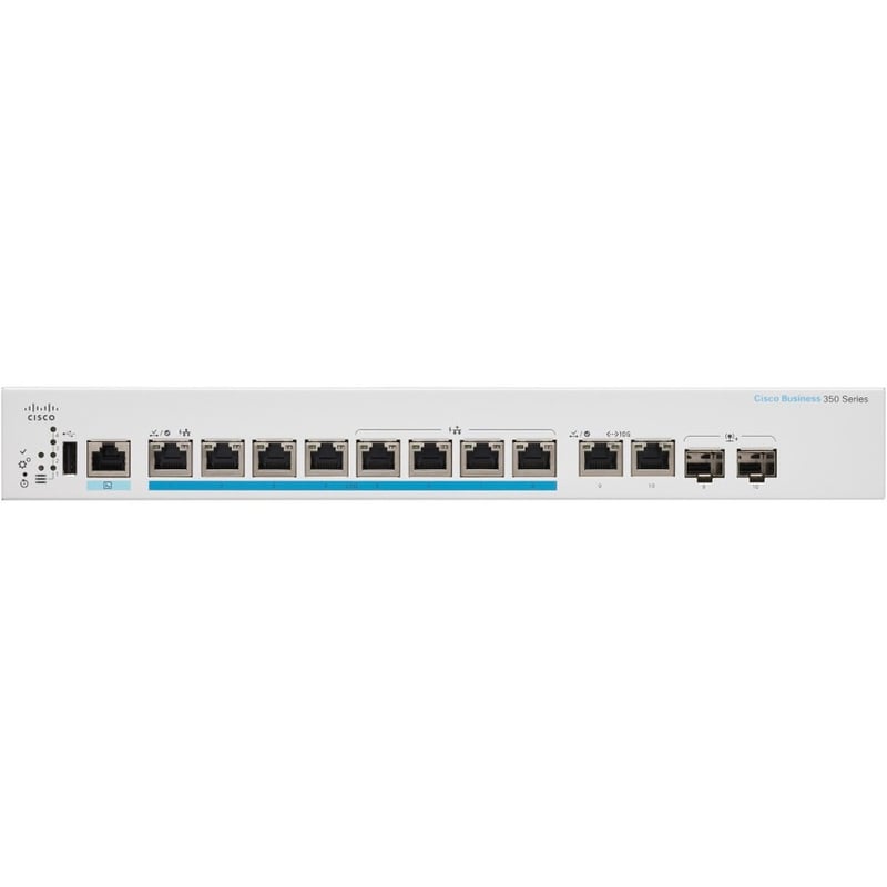 CBS350 MANAGED 8-PORT 2.5GE, POE, 2X10G COMBO - Thumbnail 2