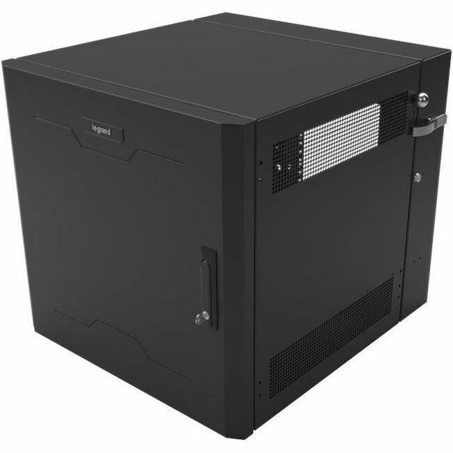 Ortronics Swing-Out Wall-Mount Ruggedized Cabinets, 12RU, Solid Door - Thumbnail 1