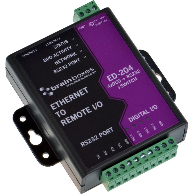Brainboxes Ethernet to Digital IO + RS232 + Switch - Thumbnail 1