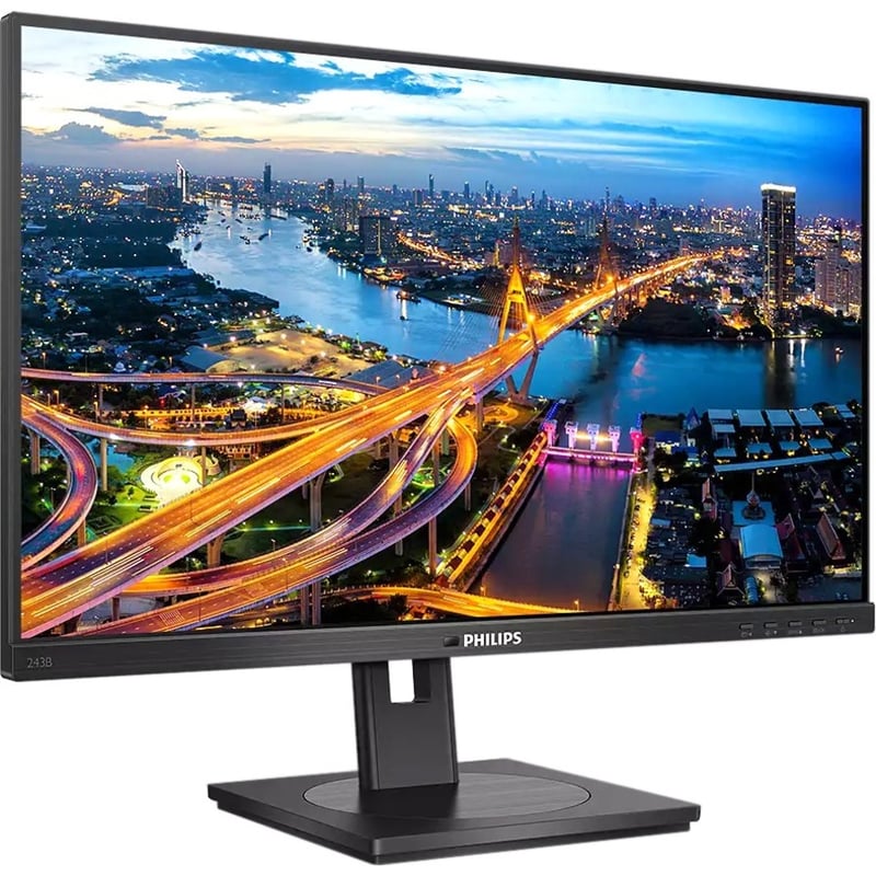 PHILIPS 243B1 - 24" Monitor, LED, FHD (1920x1080), HDMI, DP, USB-C, USB-Hub, 4 Year Manufacturer Warranty - Thumbnail 2