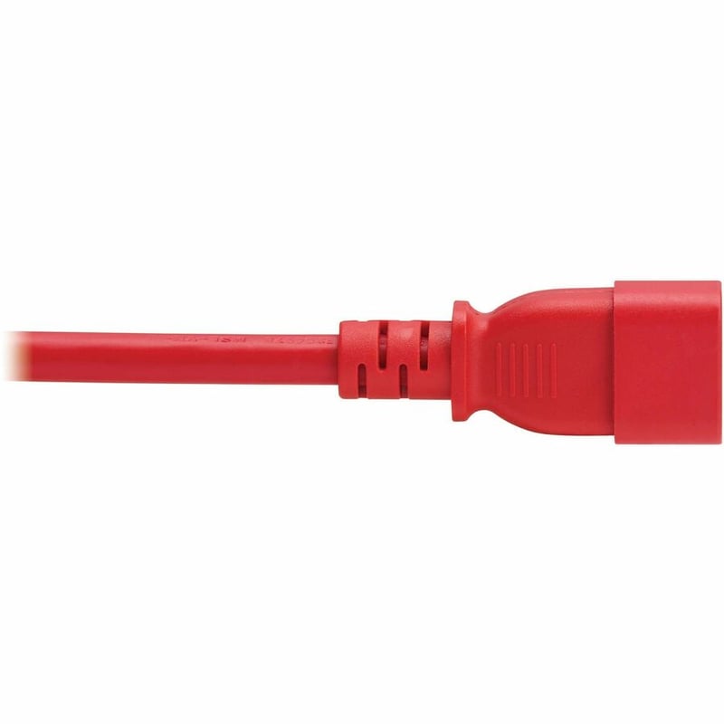 POWER CORD C14 C21 HEAVY-DUTY 15A 250V 14 AWG 3FT RED - Thumbnail 5