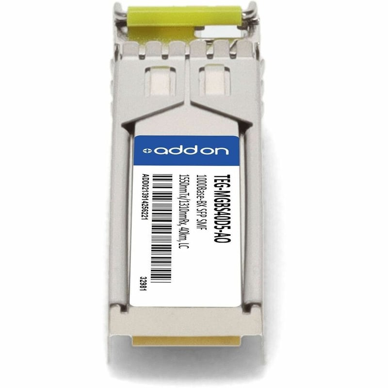 AddOn TRENDnet® TEG-MGBS40D5 Compatible TAA Compliant 1000Base-BX SFP Transceiver (SMF, 1550nmTx/1310nmRx, 40km, LC) - Thumbnail 4