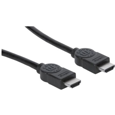 Manhattan HDMI Male to Male High Speed Shielded Cable with Ethernet, 6.6', Black - Thumbnail 2