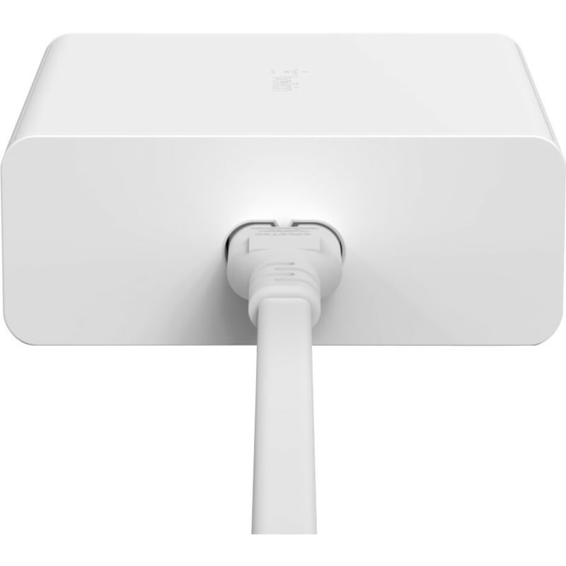 Belkin 108W 4-Port GaN Charger - 2xUSB-A, 2xUSB-C (108W Total) - 2m/6.6ft Power Cord - White - Thumbnail 4