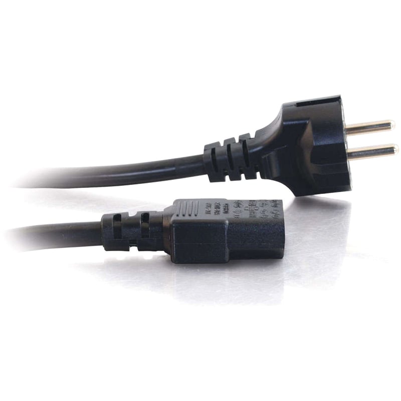 C2G 2.5m 14 AWG European Power Cord (CEE7/7 to IEC320C13) - Thumbnail 4