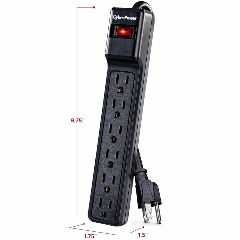 CyberPower CSB6012 Essential 6 - Outlet Surge with 1200 J - Thumbnail 3