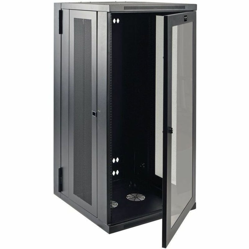 Tripp Lite by Eaton SmartRack 26U Low-Profile Switch-Depth Wall-Mount Half-Height Rack Enclosure Clear Acrylic Window Hinged Back - Thumbnail 3