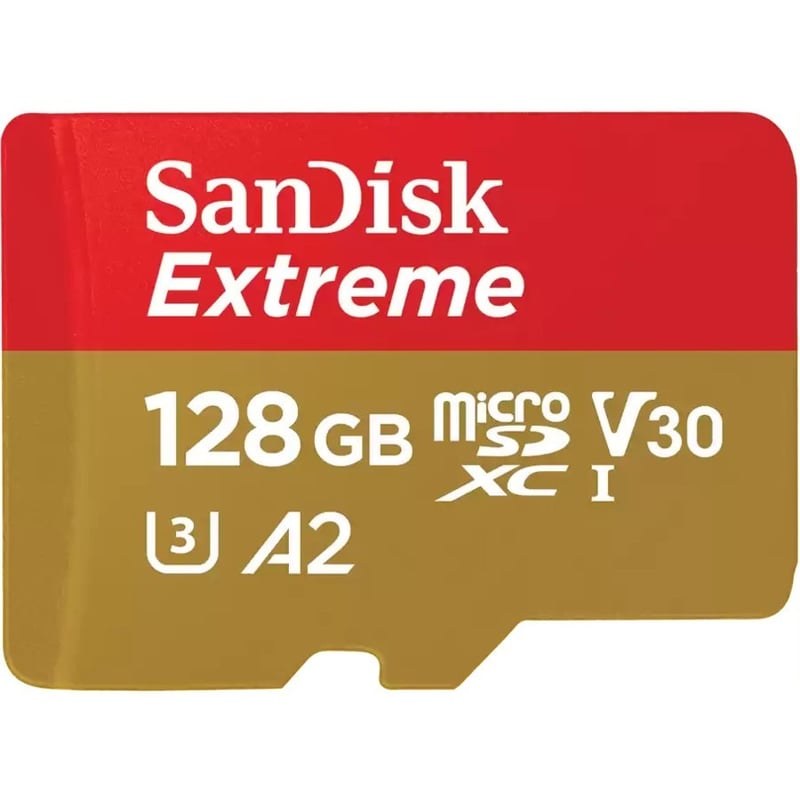 SanDisk Extreme 128 GB Class 3/UHS-I (U3) V30 microSDXC - Thumbnail 1