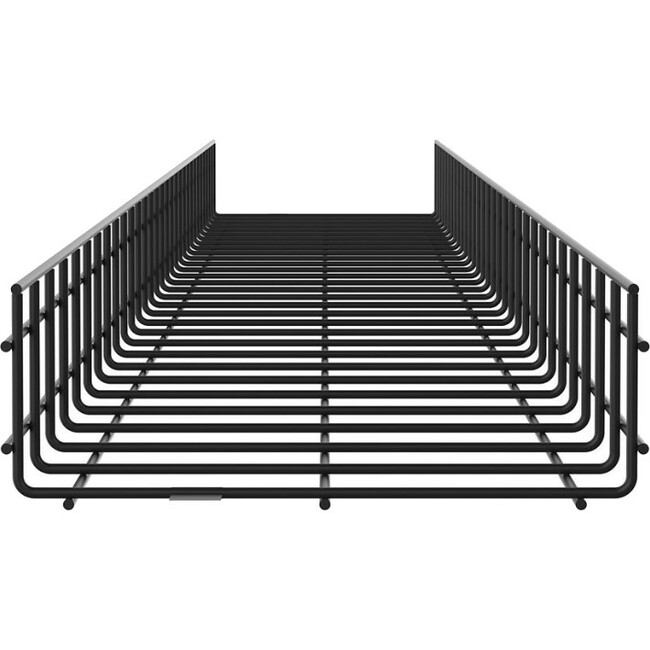 Panduit Wire Basket 4" H x 12" W, Black Powdered Coated - Thumbnail 1