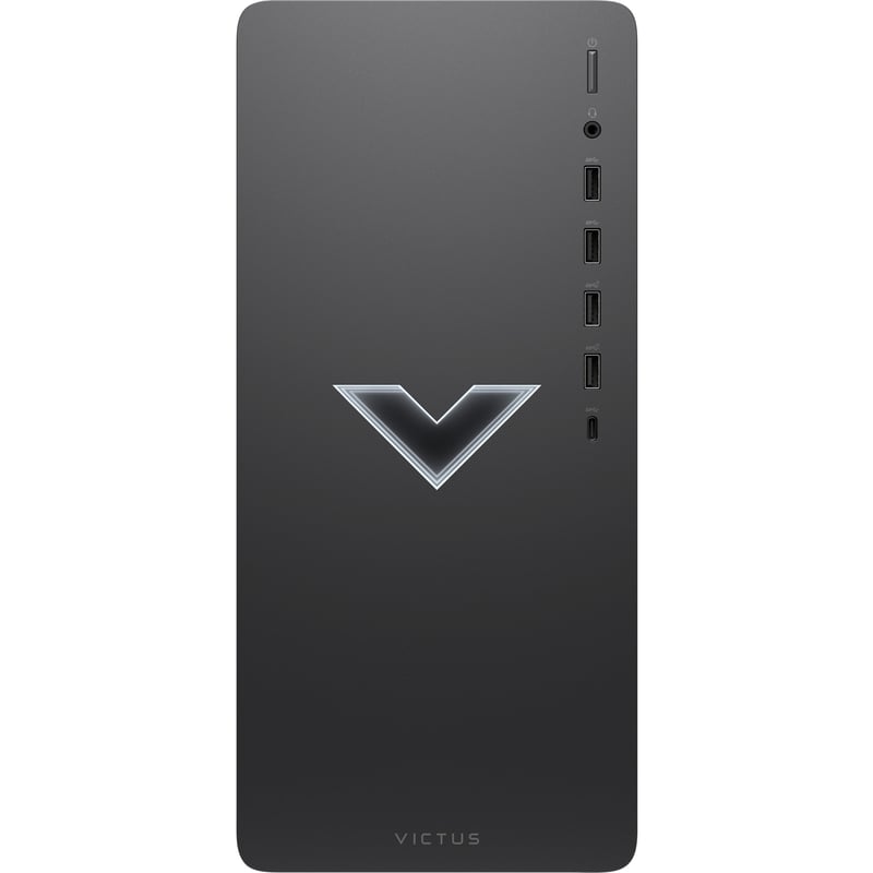 HP Victus TG02-0130 Gaming Desktop Computer - AMD Ryzen 7 5700G - 16 GB - 512 GB SSD - Tower - Mica Silver - Thumbnail 1
