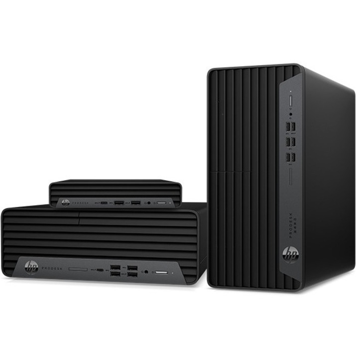 HP Business Desktop ProDesk 600 G6 Desktop Computer - Black - Thumbnail 5