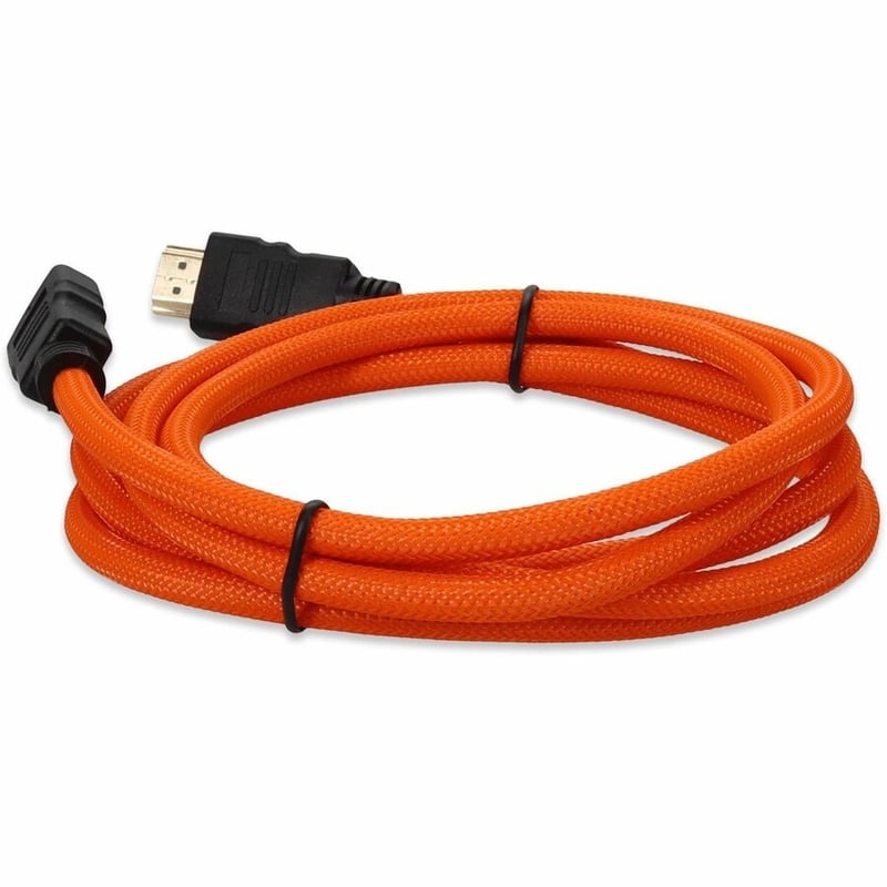 AddOn 6FT HDMI 1.4 BRAIDED ORANGE M / M HDMI TO HDMI 1.4 HIGH SPEED CABLE - Thumbnail 3