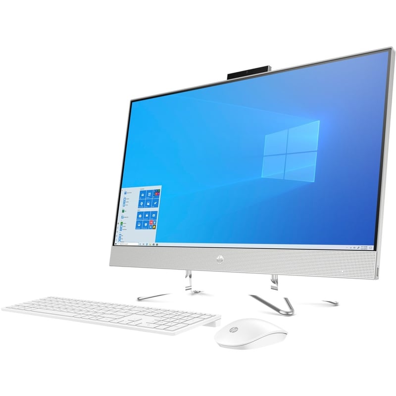 HP 27-dp0000 27-dp0167c All-in-One Computer - Intel Core i7 10th Gen i7-1065G7 - 16 GB - 1 TB HDD - 27" Full HD Touchscreen - Desktop - Natural Silver - Thumbnail 3