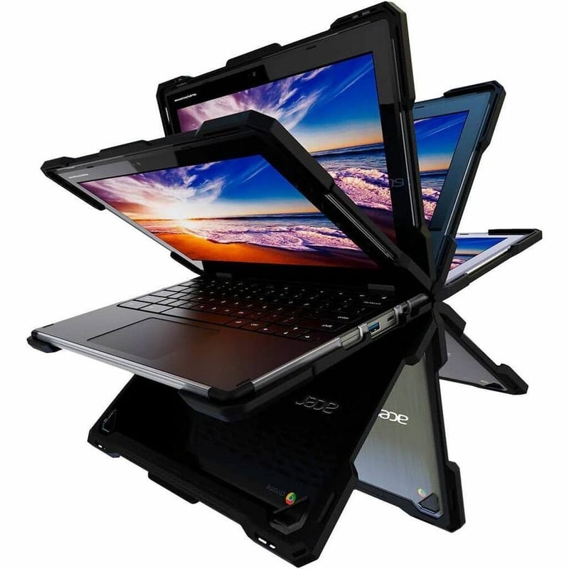 Rugged Hard Shell Case for Acer Chromebook Spin 512 (R853TA / R853TNA) - Thumbnail 4