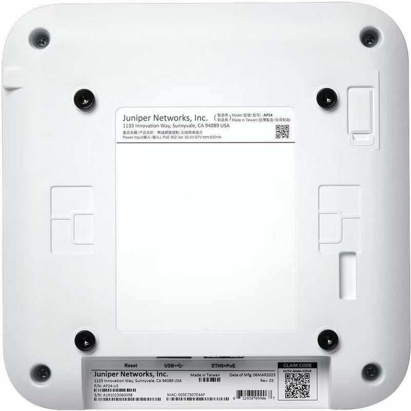 Mist AP24 Tri Band IEEE 802.11 a/b/g/n/ac/ax 4.08 Gbit/s Wireless Access Point - Indoor - Thumbnail 3