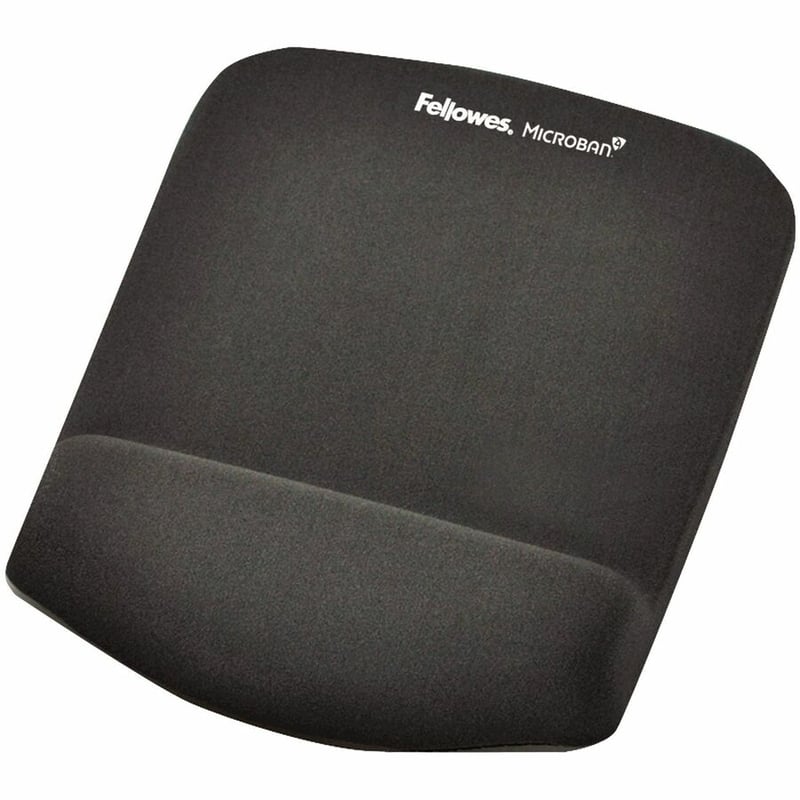 Fellowes PlushTouch Mouse Pad Wrist Rest with Microban - Graphite - Thumbnail 2