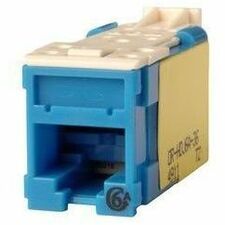 Ortronics Clarity High Density Jack (HDJ) CAT6A, T568A/B, Blue, 25 Pack