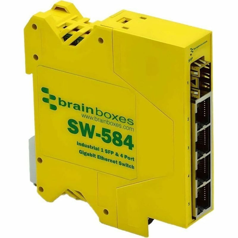 Brainboxes 1 SFP & 4 Port Gigabit Ethernet Switch - Thumbnail 1